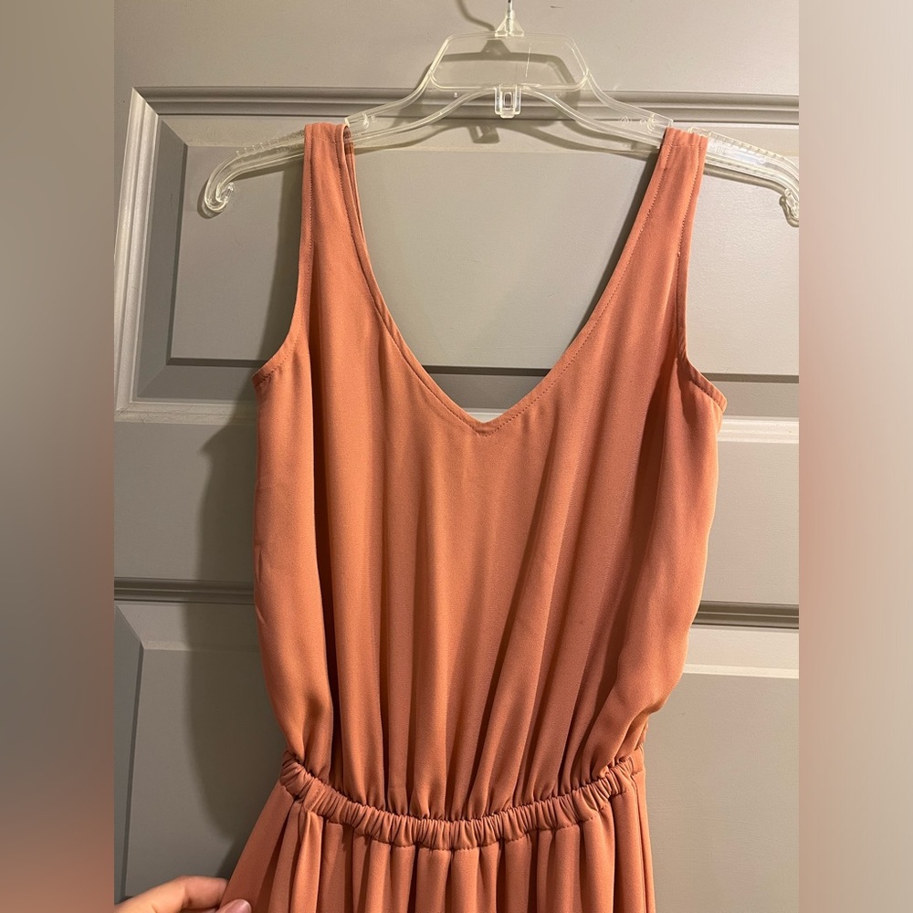 Show Me Your Mumu Kendall Maxi Dress Long - Rustic Mauve Crisp XS - Picture 6 of 8